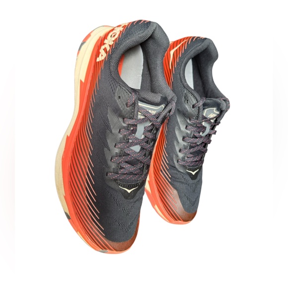 HOKA ONE ONE Womens Torrent 2 Synthetic Textile Castlerock Camellia - Picture 6 of 9